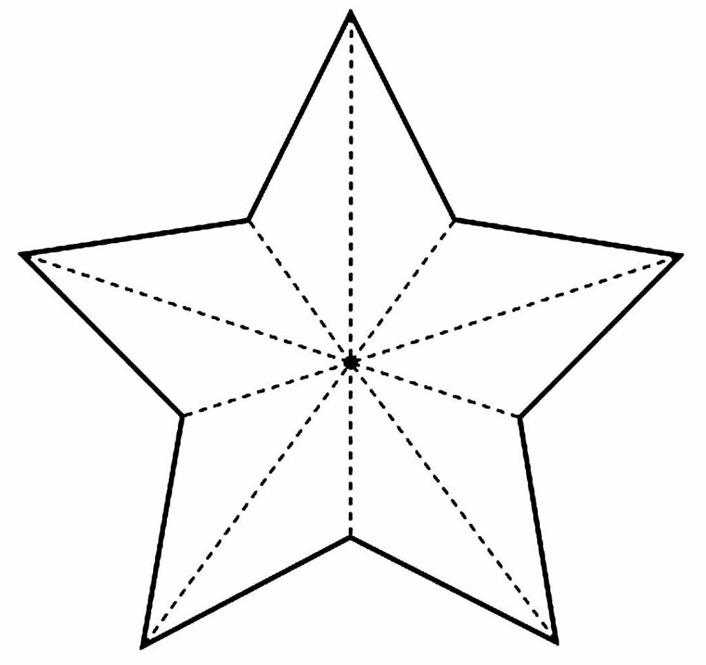Molde Estrela de Papel