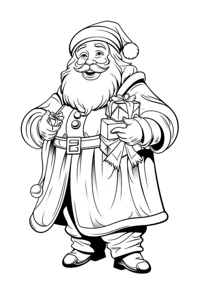 Desenhos Papai Noel Pintar